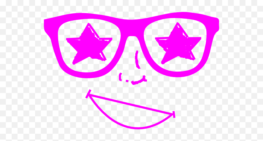 Purple Star Glasses Face Clip Art - Vector Clip Spectacles Funny Png,Purple Star Png