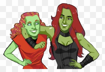 Download Well I Drew Gaila And Gamora - Vs png