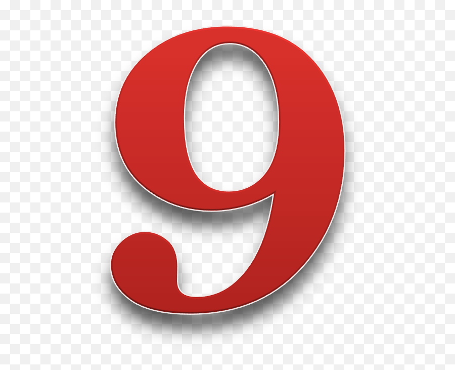 9 Letter Png Transparent - Circle,Number 9 Png