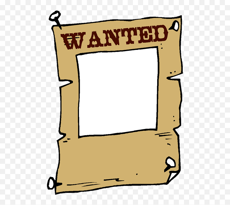 Wanted Frame Clip Art - Western Clipart Png,Wanted Png