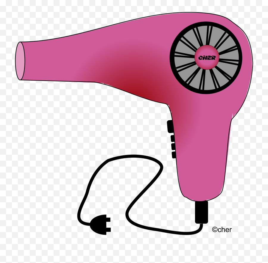 Clipart Scissors Hair Dryer - Hair Dryer Transparent Clipart Png,Hair Dryer Png