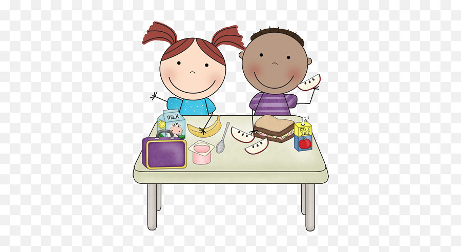 School Breakfast Clipart - Students At Lunch Clipart Png,Breakfast Clipart Png