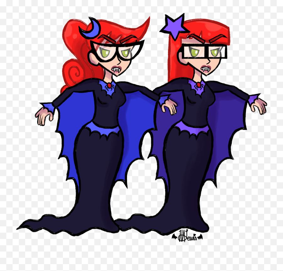 Mrultra100 Asked Me To Draw Vampire - Susan And Mary Johnny Test Png,Johnny Test Png