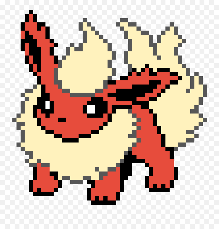 Download Flareon - Dibujos Cuadriculados De Pokemon Png,Flareon Png