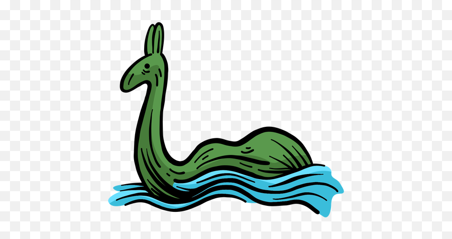 Loch Ness Monster Nessie Water Flat - Illustration Png,Ness Png
