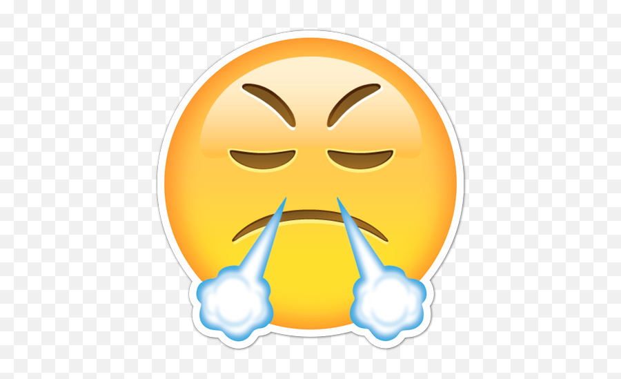 Download Cara Echando Humo - Triumph Emoji Png,Humo Png