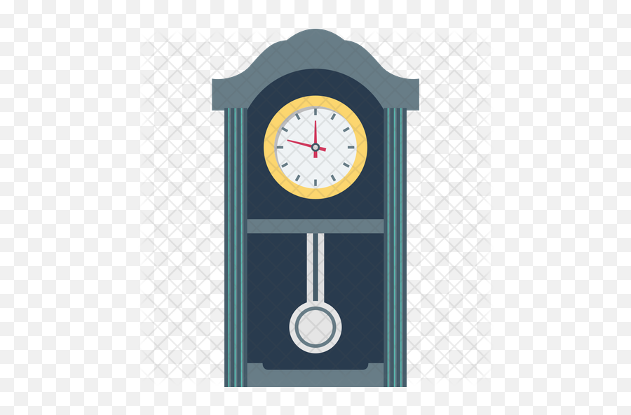 Grandfather Clock Icon Of Flat Style - Wall Clock Png,Grandfather Clock Png