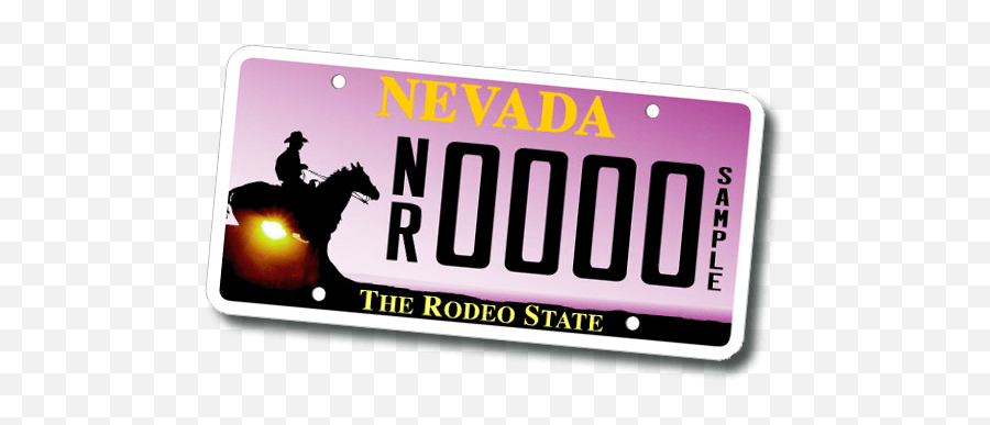 How To Get A License Plate - Reno Rodeo Foundation Nevada Horse License Plate Png,License Plate Png