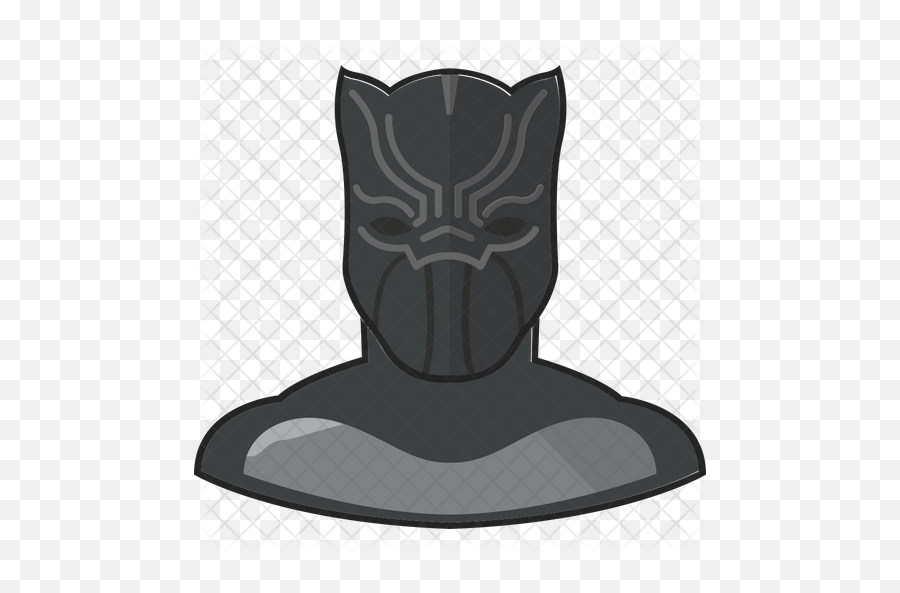 Black Panther Icon Of Flat Style - Fictional Character Png,Black Panther Mask Png