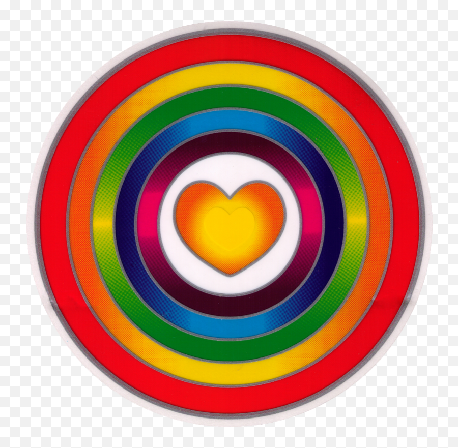 Rainbow Heart - Window Sticker Decal Target Png,Rainbow Heart Png