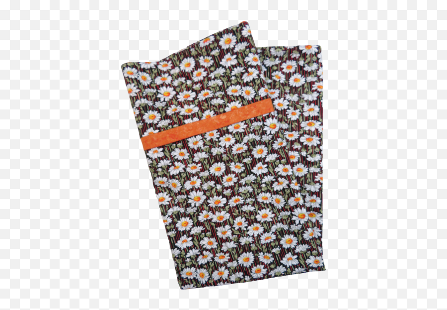 White Flowers Reversible Handmade Pillowcase - Patchwork Png,Pillow Transparent Background