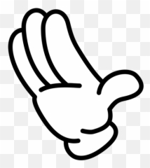Cartoon Hand Palm - Sign Language png