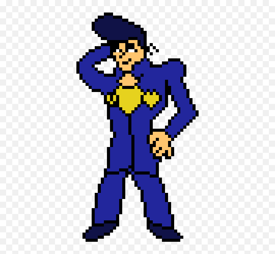 Josuke Pixel Art Maker - Fictional Character Png,Josuke Png