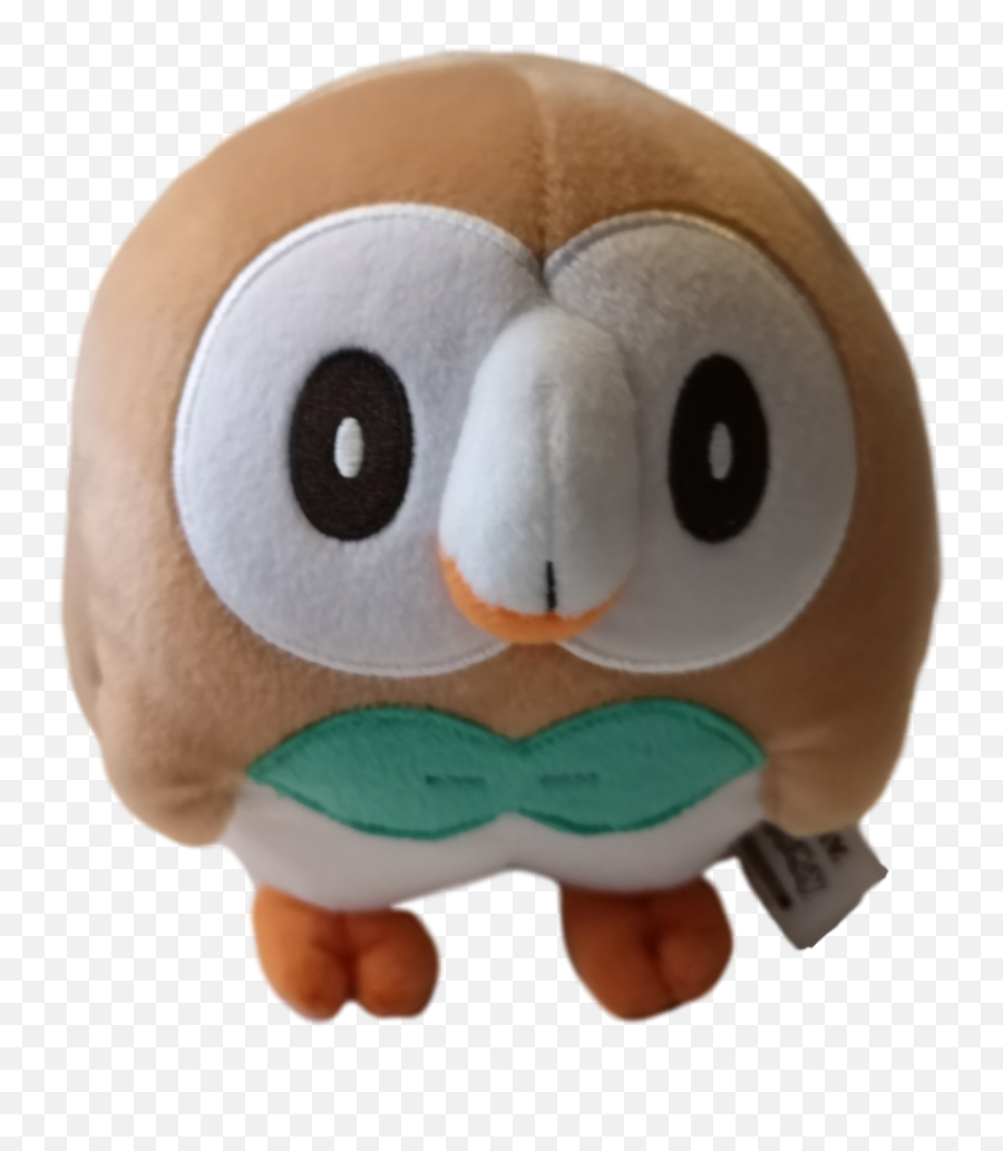 Download Official Pokemon 8 Rowlet Standing Plush - Stuffed Soft Png,Rowlet Png