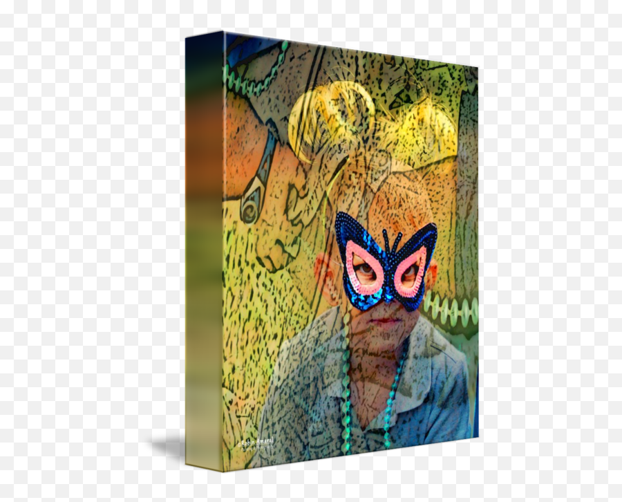 Boy In Mask Abstract - Trippy Png,Robin Mask Png