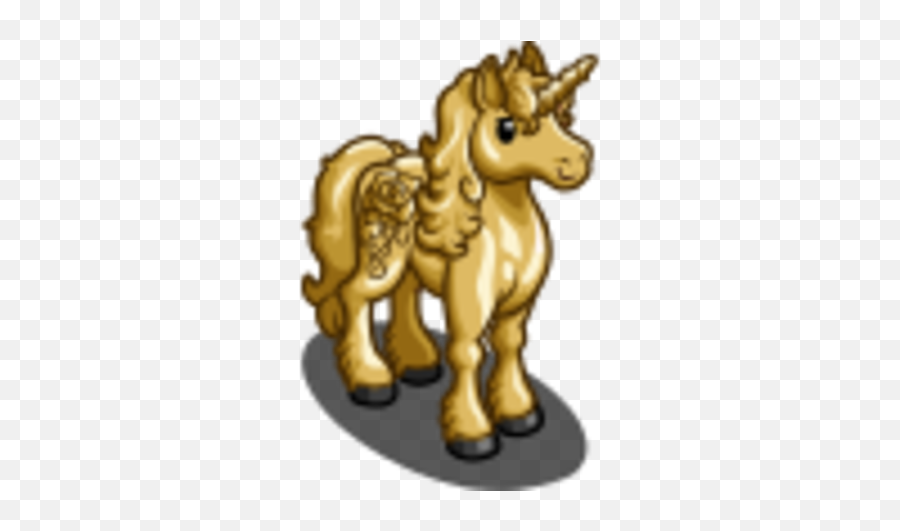 Gold Rose Unicorn Farmville Wiki Fandom - Mythical Creature Png,Gold Unicorn Png
