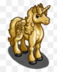 Gold Rose Unicorn Farmville Wiki Fandom - Mythical Creature Png,Gold Unicorn Png