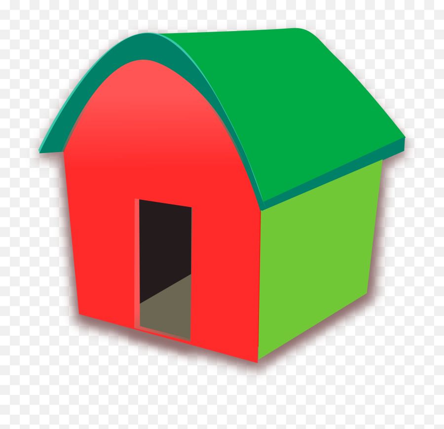 Cliparts - Co Red And Green House Clipart Transparent Rumah Kartun Lucu Png,House Clipart Transparent