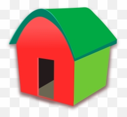 Cliparts - Co Red And Green House Clipart Transparent Rumah Kartun Lucu Png,House Clipart Transparent