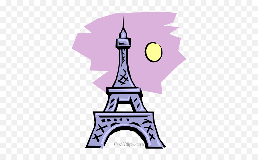 Eiffel Tower Royalty Free Vector Clip Art Illustration - Eiffel Tower Clip Art Png,Eiffel Tower Transparent