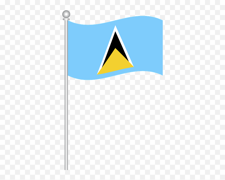 Color Codes Pictures Of Saint Lucia Flag - Vertical Png,Santa Lucia Icon