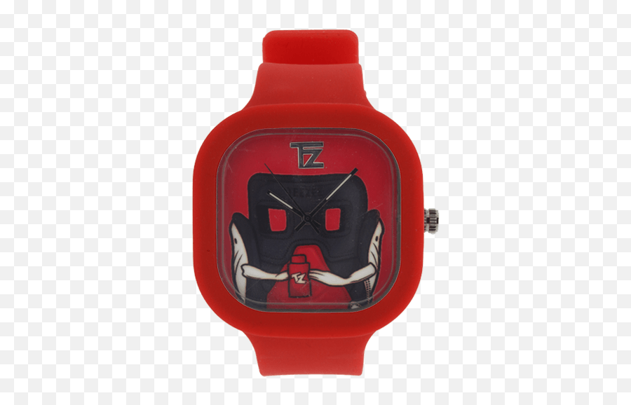 Carmine Tongue - Red Band Analog Watch Png,Tounge Png
