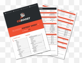 Free Blender Beginners Course And Hotkey Pdf Cg Boost - Cg Pdf png