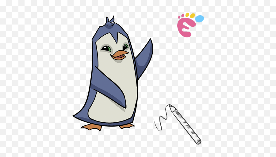 How To Draw A Penguin - Easy Drawings Chibi Naruto Drawing Easy Png,Facebook Icon Penguin