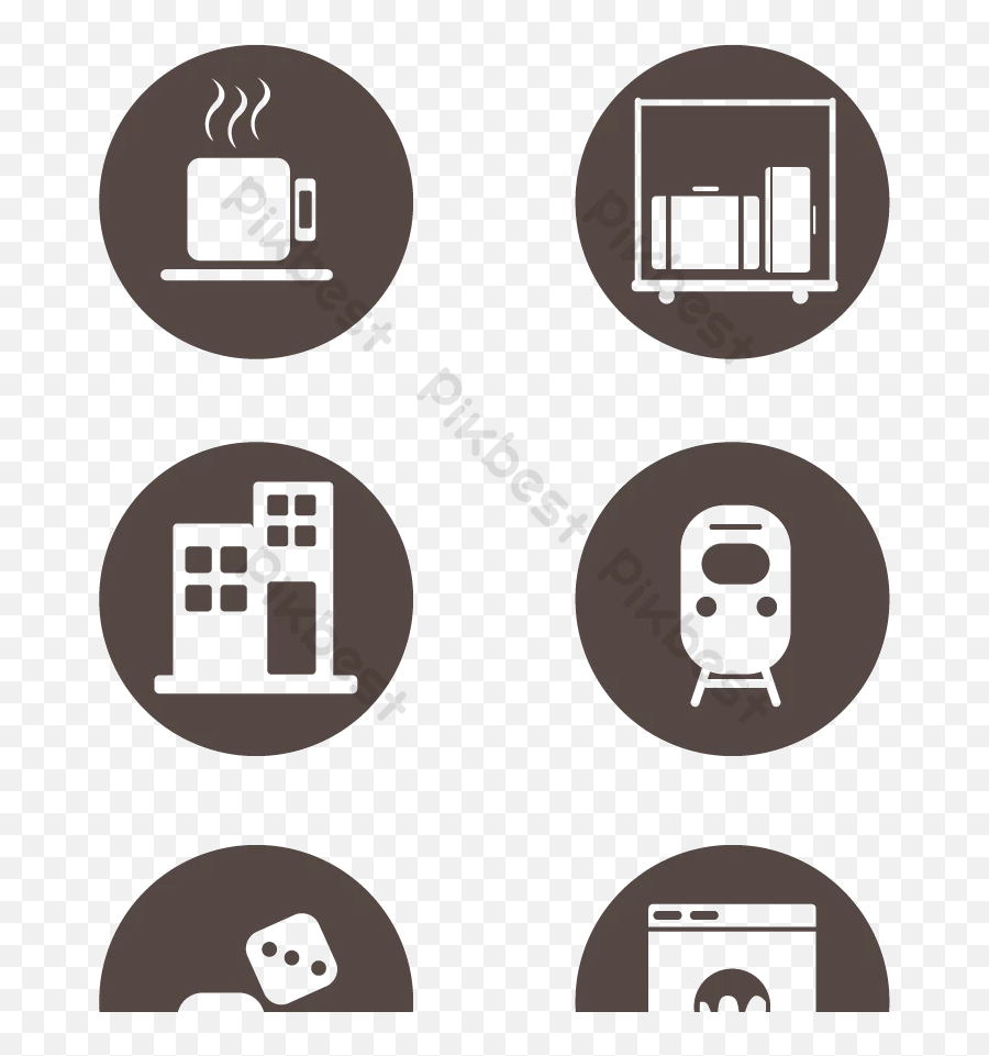 Hotel Icon Vector Ai Free Download - Pikbest Dot Png,Hotel Icon Images