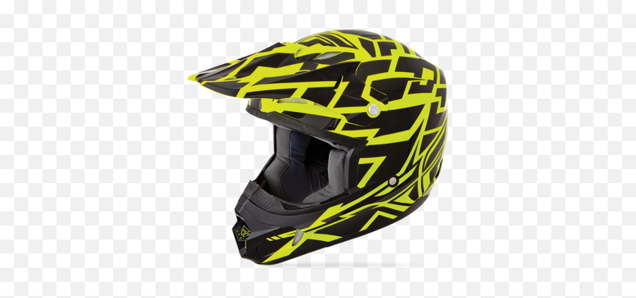 Motoflot - Fly Racing Yellow And Black Helmet Png,Icon Spaztyk