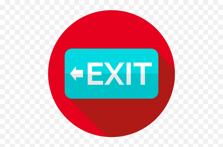Exit Icon From Emergencies Pack - Button Exit Icon Png,Free Exit Icon