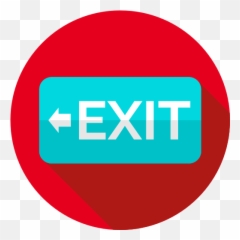 Exit Icon From Emergencies Pack - Button Png