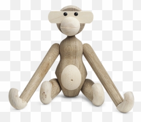 Small Monkey Oak And Maple Welcome Danish Design - Kay Bojesen png