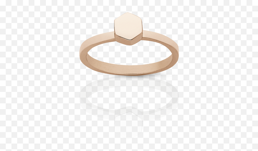 Hexagon Stacker Ring - Stacker Rings Hexagon Stacker Solid Png,Gold Ring Icon