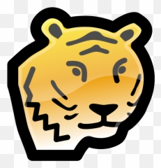 Filetiger Iconsvg - Wikimedia Commons Black And White Cute Clipart png