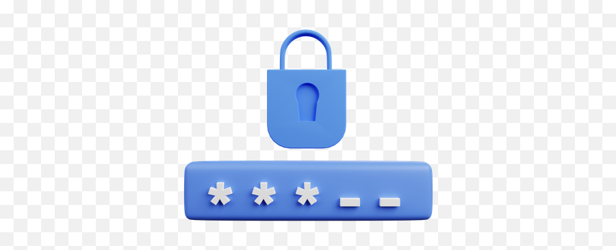 Password Icon - Download In Line Style Password 3d Icon Png,Password Icon