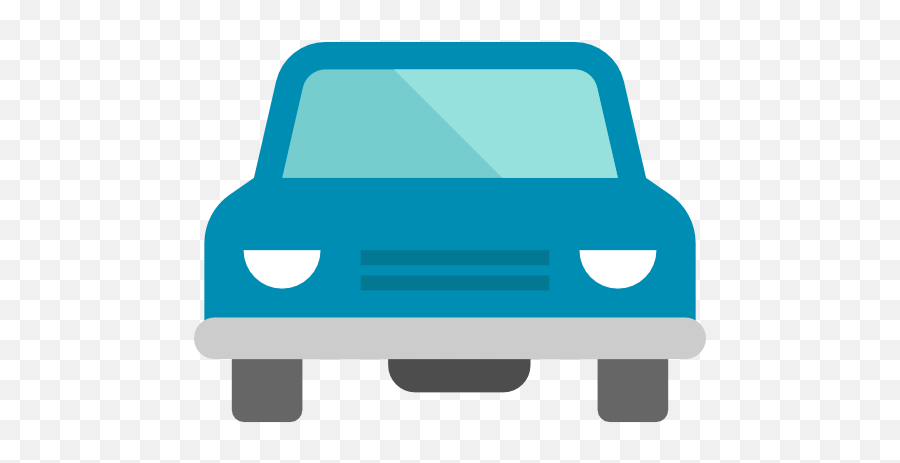 Car - Free Transport Icons Blue Car Cartoon Front Png,Background Color Icon