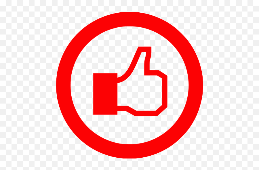 Red Facebook Like 5 Icon - Free Red Like Icons Like Png Pink,Count Icon