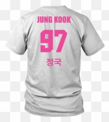 Bts Jungkook Pink Back Print Unisex T - Shirt T Shirt Fathers Day Png,Jungkook Png