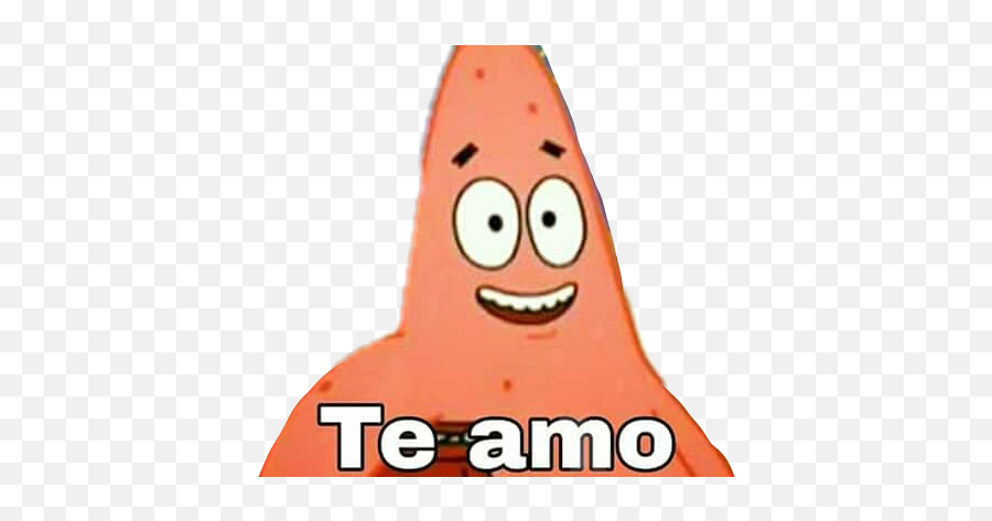 Spongebob Meme Momo Star Patricio Pink Amor Love - Patrick I Love You Png,Spongebob Meme Png