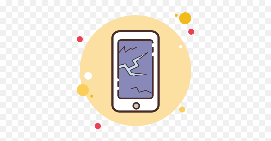 Broken Phone Icon In Circle Bubbles Style - Aesthetic App Icons Notability Png,Broken House Icon