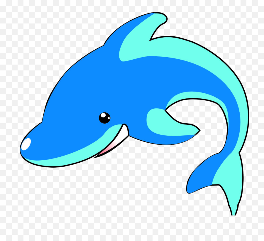 Dolphins Clipart Dolphin Face - Dolphin Png Cartoon Cartoon Face Dolphin Png,Dolphin Clipart Png