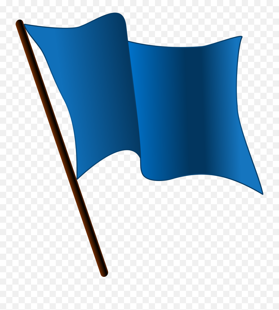 Blue Flag Waving - Red Flag Png,Flag Transparent