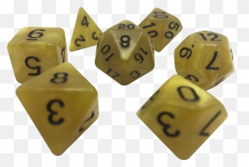 Yellow Dnd Dice - Game png