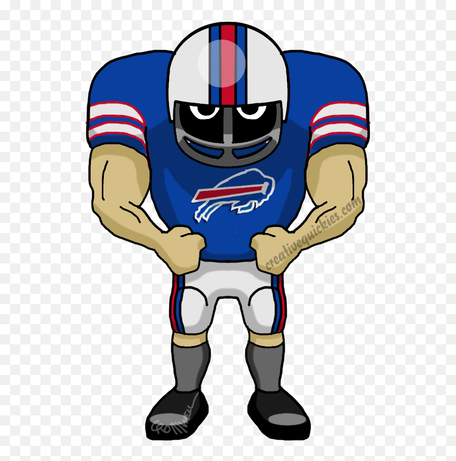 Buffalo New York Bills - Cartoons Of Your Favorite Football Patriot Football Player Clipart Png,Buffalo Bills Logo Image