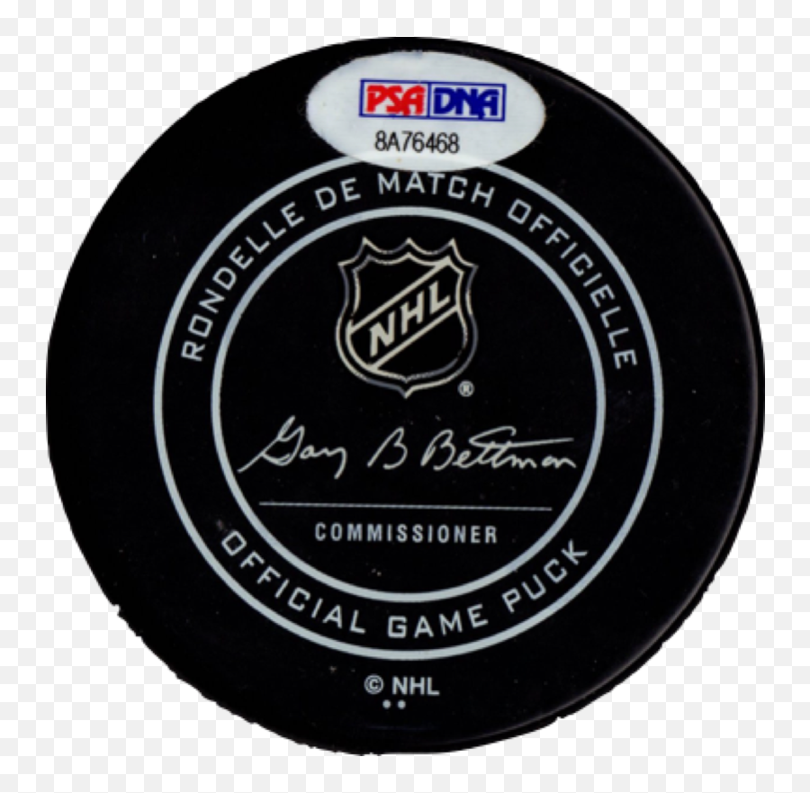 Mattias Ekholm Autographed Signed Puck Nhl Nashville Predators Psa Coa Witness - Nhl Png,Nashville Predators Logo Png