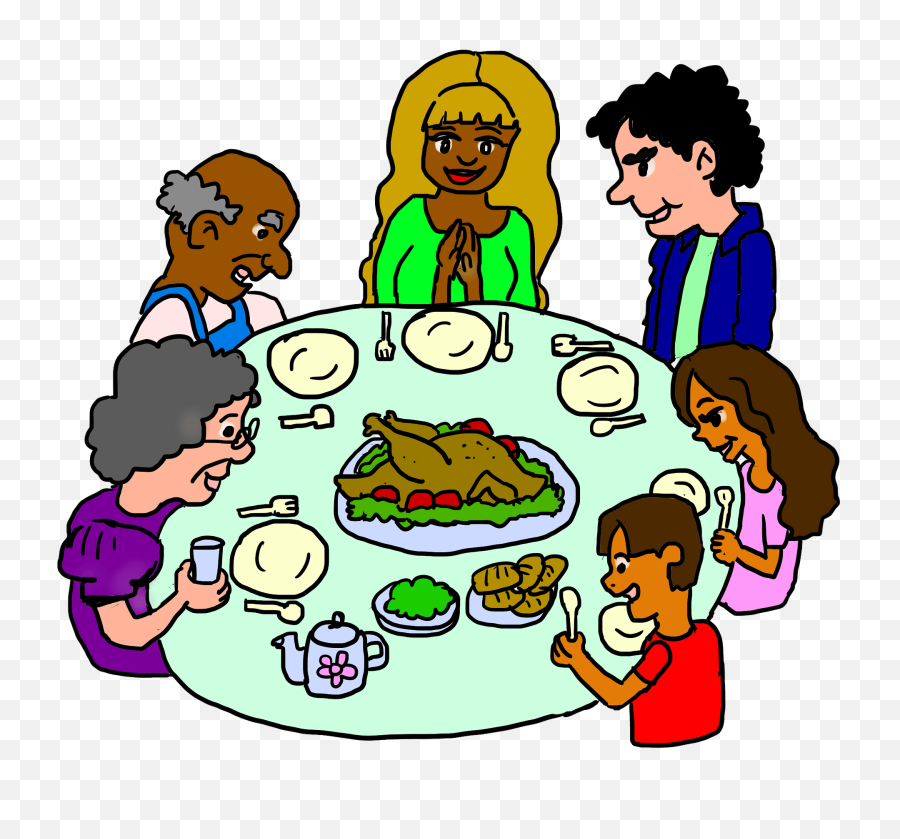 Thanksgiving Dinner Family - Free Image On Pixabay Thanksgiving Party Clipart Png,Thanksgiving Png