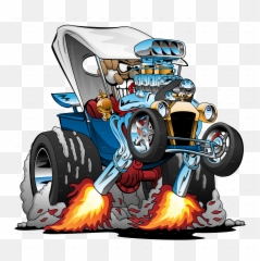 Custom T - Bucket Roadster Hotrod Cartoon T Buckets T Shirt Png,Hot Rod Png
