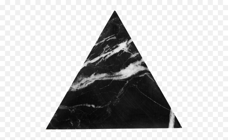 Kiwano Black Marble Triangle Coasters Set Of 4 - Black Marble Triangle Png,Black Triangle Png