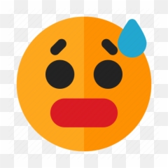 Emoji Emoticon Sad Surprised Tired Icon - Circle png